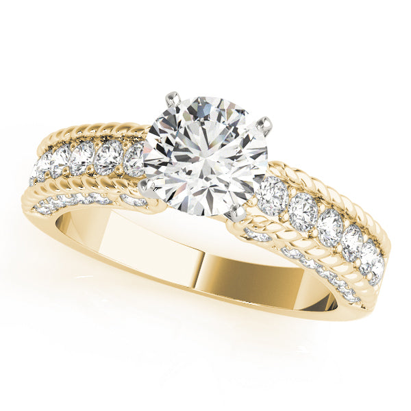 Single Row Channel Set Diamond Engagement Ring · 0.64 ct tw