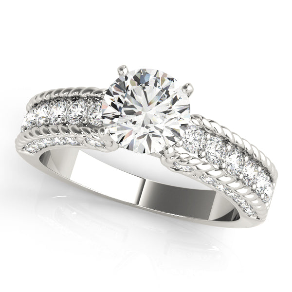 Single Row Channel Set Diamond Engagement Ring · 0.64 ct tw