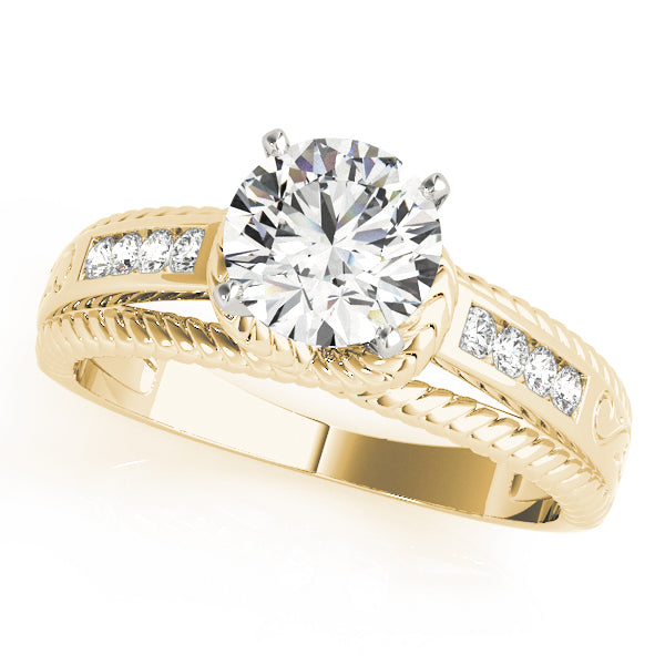 Single Row Channel Set Diamond Engagement Ring · 0.12 ct tw