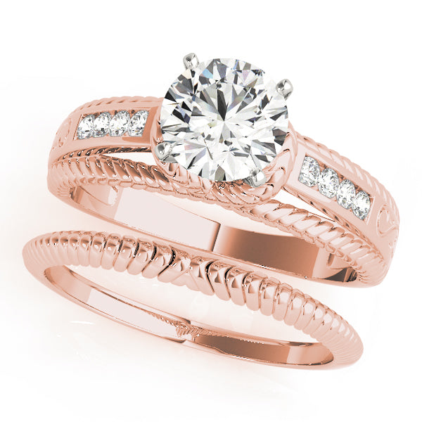 Single Row Channel Set Diamond Engagement Ring · 0.12 ct tw