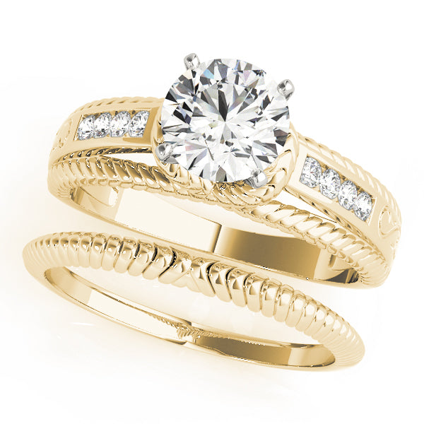 Single Row Channel Set Diamond Engagement Ring · 0.12 ct tw