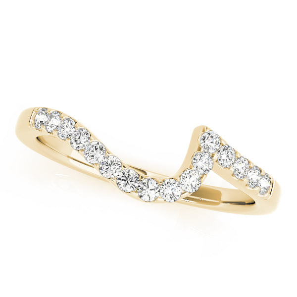 Curved Diamond Wedding Band · 0.11 ct tw