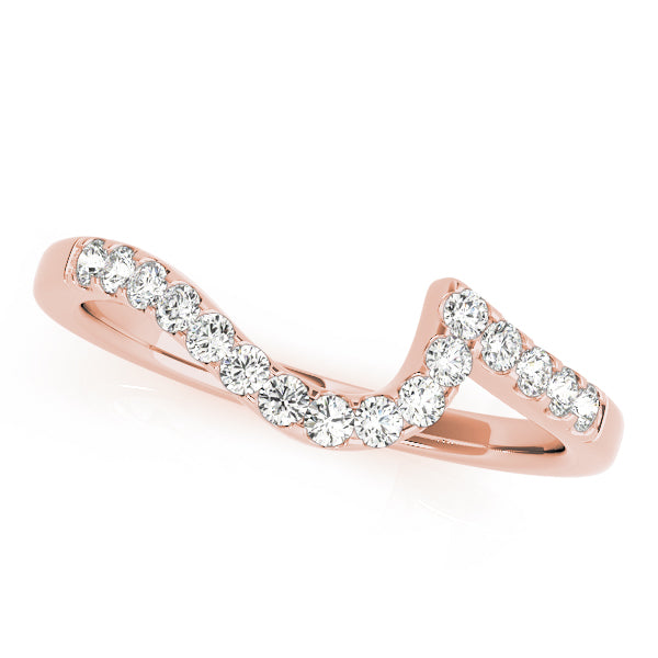 Curved Diamond Wedding Band · 0.11 ct tw