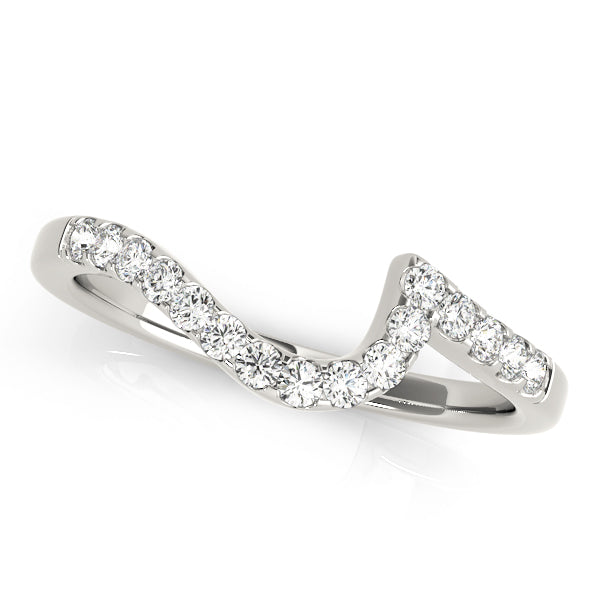 Curved Diamond Wedding Band · 0.11 ct tw