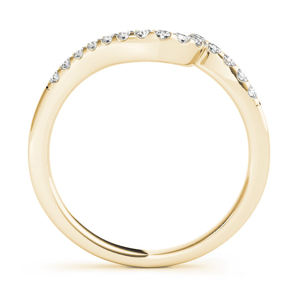 Curved Diamond Wedding Band · 0.11 ct tw