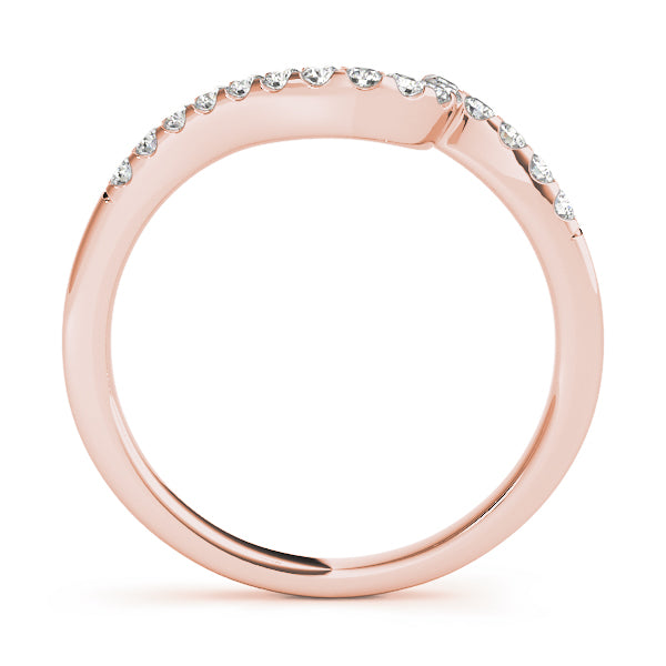 Curved Diamond Wedding Band · 0.11 ct tw