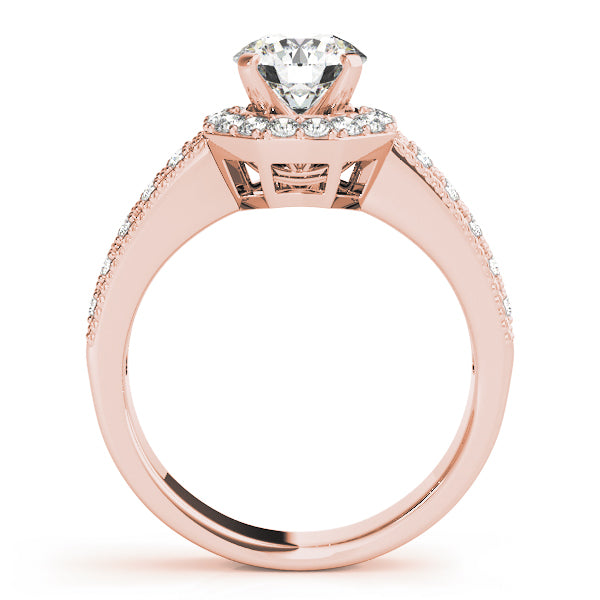Round Halo Diamond Engagement Ring · 0.31 ct tw