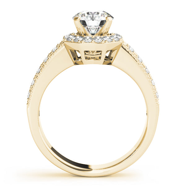 Round Halo Diamond Engagement Ring · 0.31 ct tw