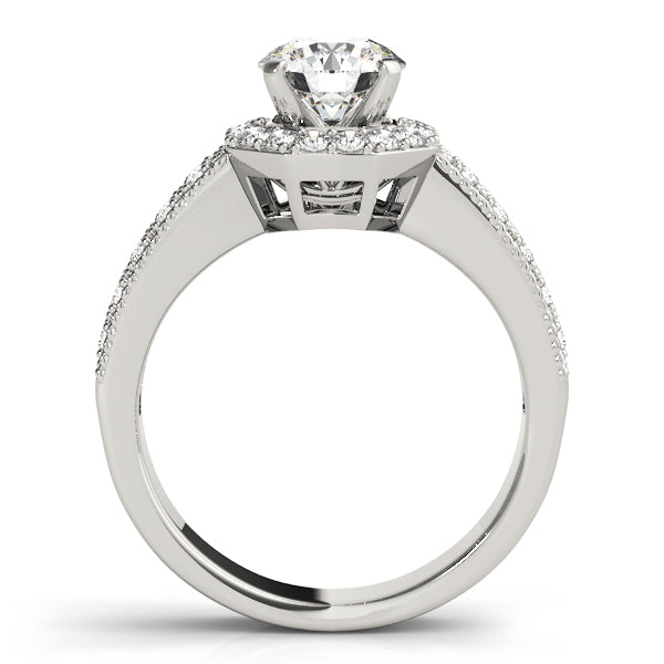 Round Halo Diamond Engagement Ring · 0.31 ct tw
