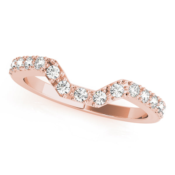 Curved Diamond Wedding Band · 0.23 ct tw