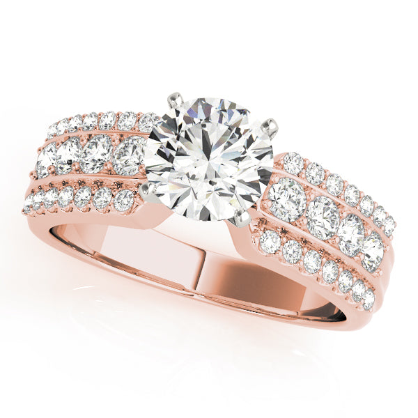 Multi-Row Diamond Engagement Ring · 0.46 ct tw