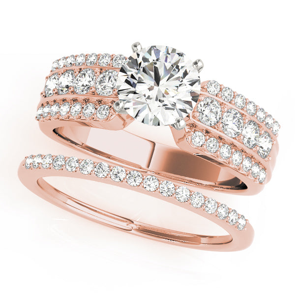 Multi-Row Diamond Engagement Ring · 0.46 ct tw
