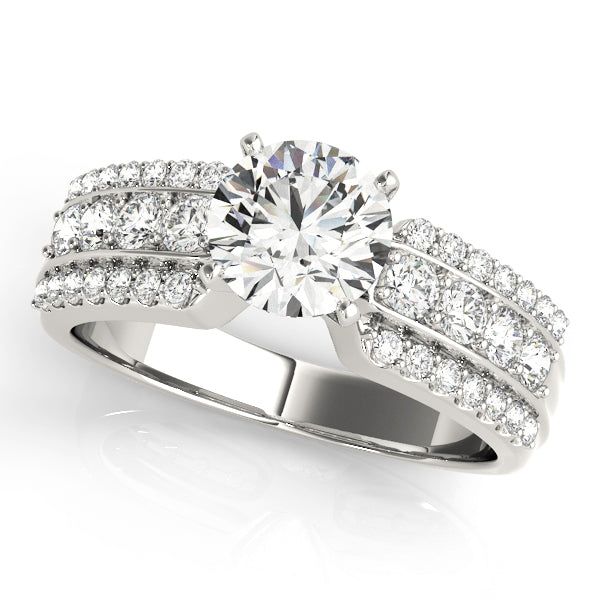 Multi-Row Diamond Engagement Ring · 0.46 ct tw