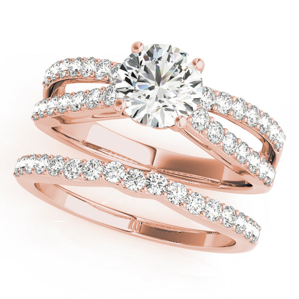 Round Multi-Row Diamond Engagement Ring · 1.42 ct tw