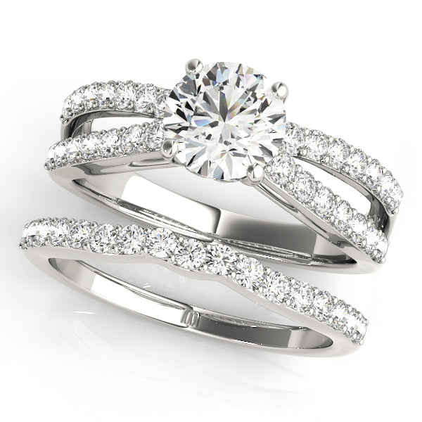 Round Multi-Row Diamond Engagement Ring · 1.42 ct tw
