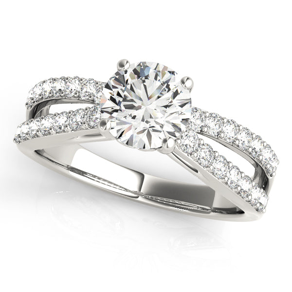 Round Multi-Row Diamond Engagement Ring · 1.42 ct tw