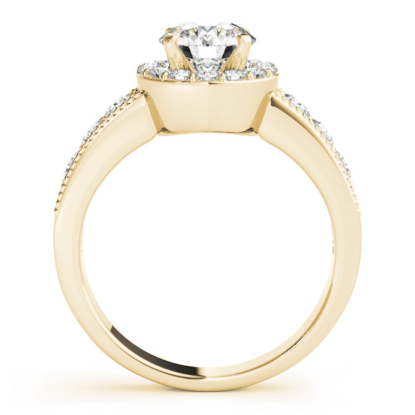 Round Halo Diamond Engagement Ring · 0.70 ct tw