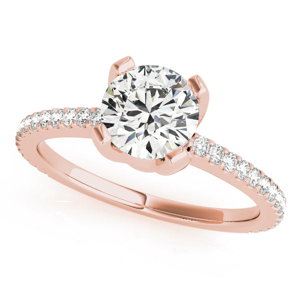 Round Single Row Prong Set Diamond Engagement Ring · 1.73 ct tw