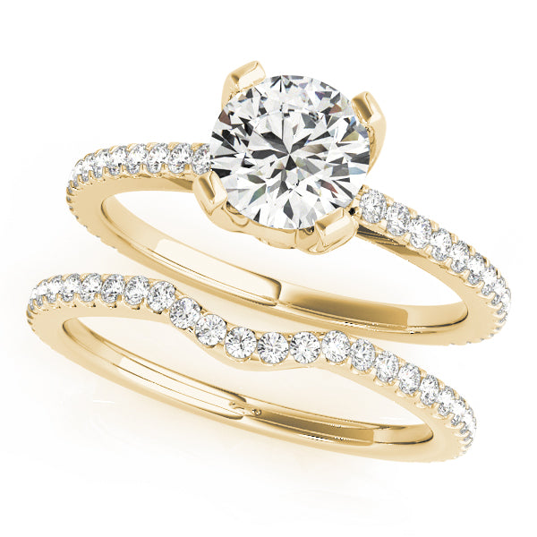 Round Single Row Prong Set Diamond Engagement Ring · 1.23 ct tw