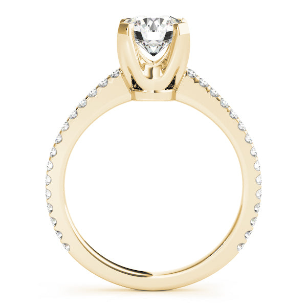 Round Single Row Prong Set Diamond Engagement Ring · 1.23 ct tw
