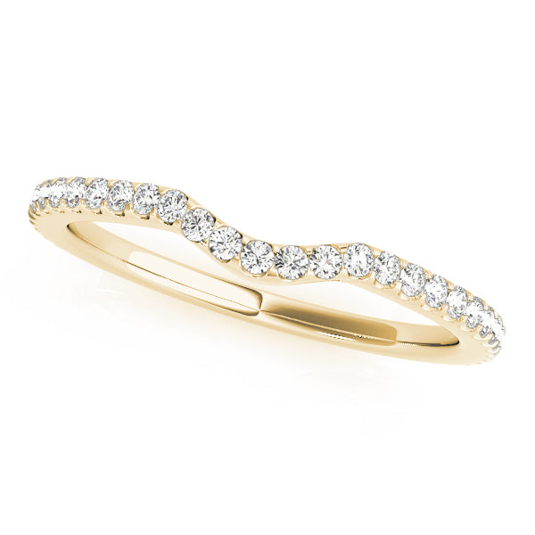 Curved Diamond Wedding Band · 0.26 ct tw