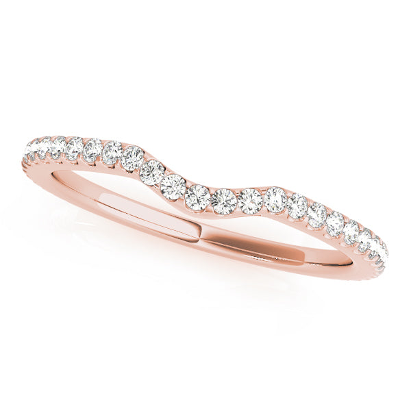Curved Diamond Wedding Band · 0.26 ct tw