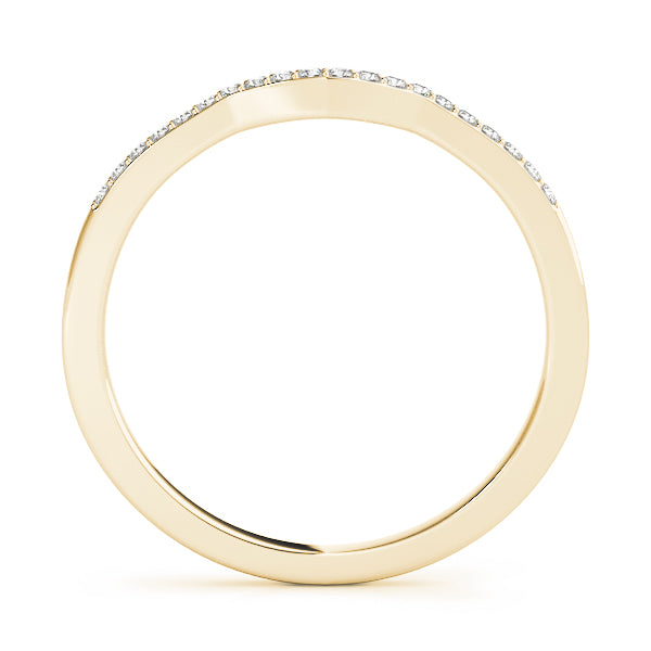 Curved Diamond Wedding Band · 0.10 ct tw