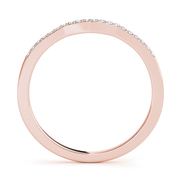Curved Diamond Wedding Band · 0.10 ct tw