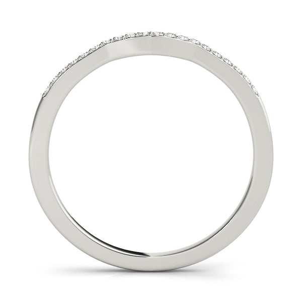 Curved Diamond Wedding Band · 0.10 ct tw