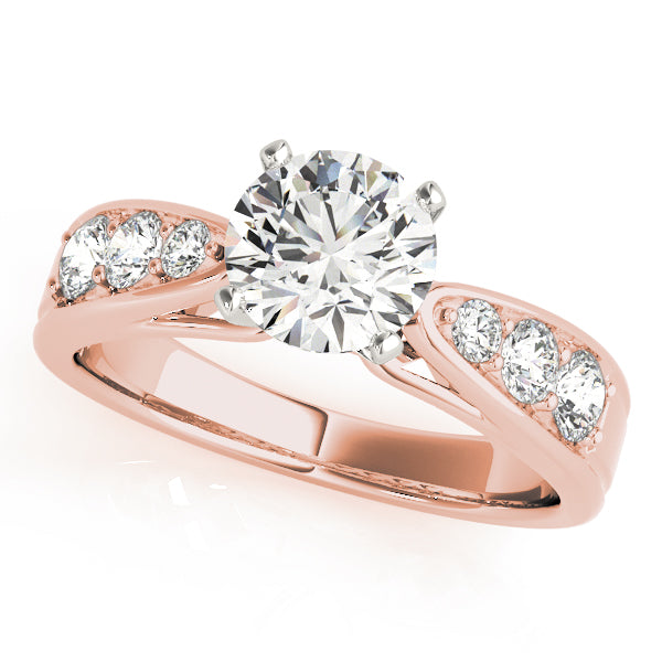 Single Row Channel Set Diamond Engagement Ring · 0.40 ct tw