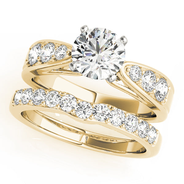 Single Row Channel Set Diamond Engagement Ring · 0.40 ct tw