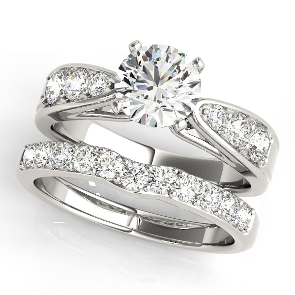 Single Row Channel Set Diamond Engagement Ring · 0.40 ct tw