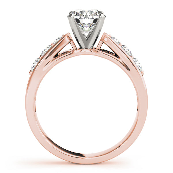 Single Row Channel Set Diamond Engagement Ring · 0.40 ct tw