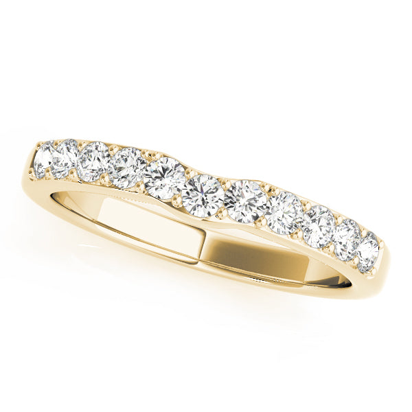 Curved Diamond Wedding Band · 0.44 ct tw