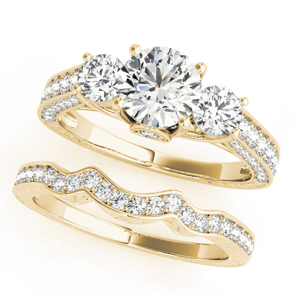 Round Three-Stone Diamond Engagement Ring · 2.29 ct tw