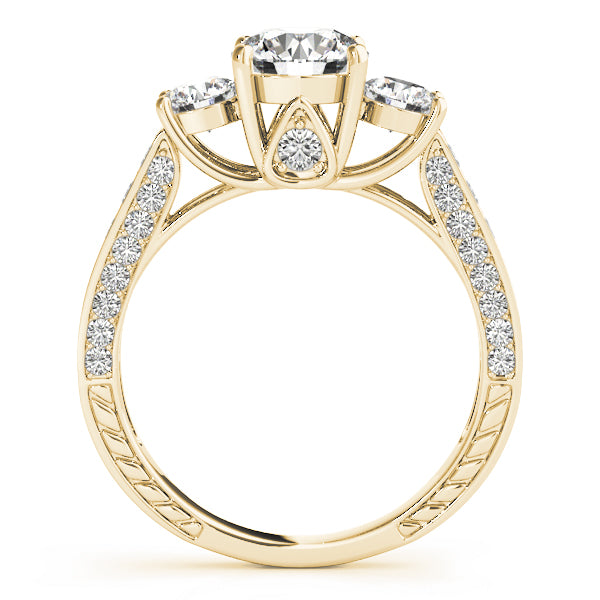 Round Three-Stone Diamond Engagement Ring · 2.29 ct tw