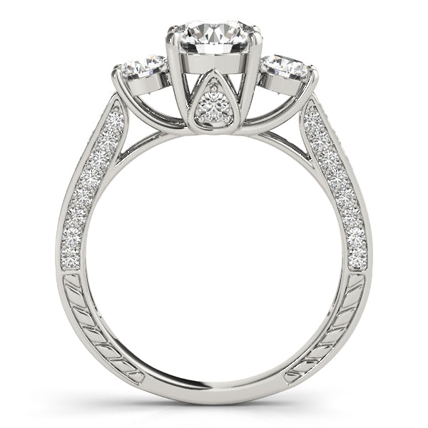 Round Three-Stone Diamond Engagement Ring · 2.29 ct tw