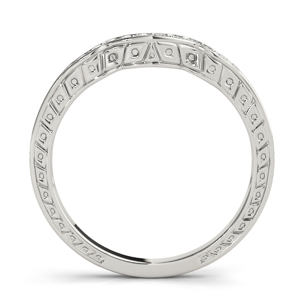 Curved Diamond Wedding Band · 0.17 ct tw