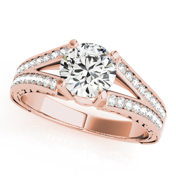 Round Antique Diamond Engagement Ring · 1.24 ct tw