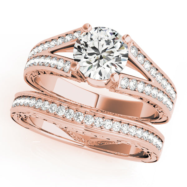 Round Antique Diamond Engagement Ring · 1.24 ct tw