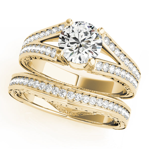 Round Antique Diamond Engagement Ring · 1.24 ct tw