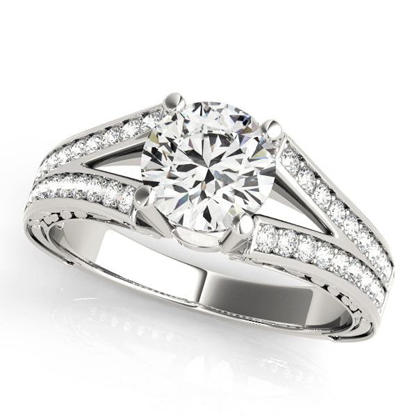Round Antique Diamond Engagement Ring · 1.24 ct tw