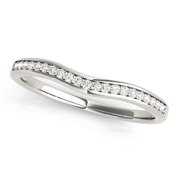Curved Diamond Wedding Band · 0.16 ct tw