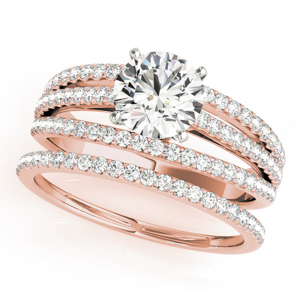 Multi-Row Diamond Engagement Ring · 0.37 ct tw
