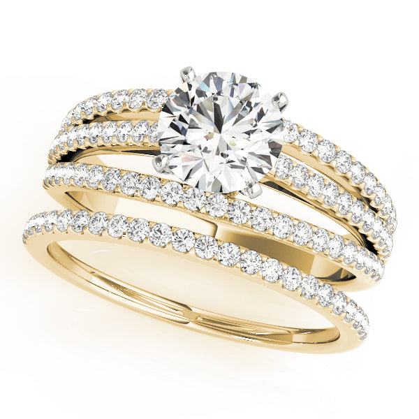 Multi-Row Diamond Engagement Ring · 0.37 ct tw
