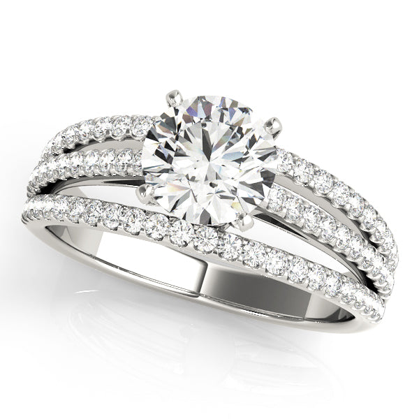Multi-Row Diamond Engagement Ring · 0.37 ct tw