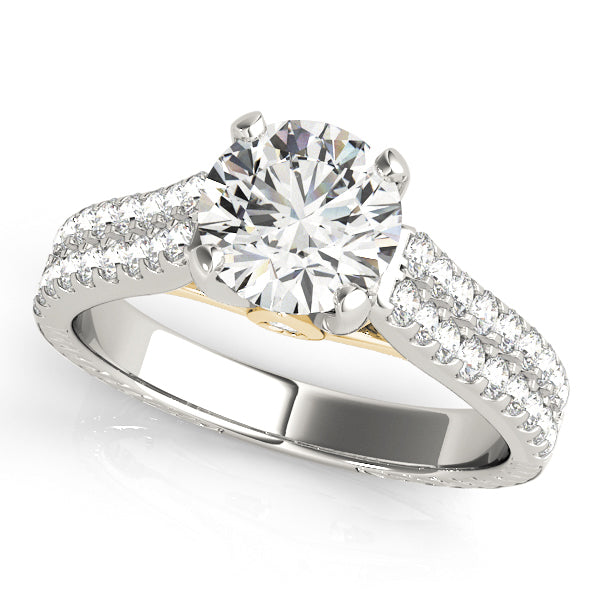 Pave Diamond Engagement Ring · 0.53 ct tw