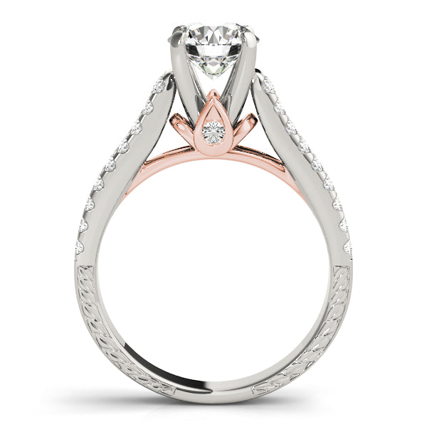 Pave Diamond Engagement Ring · 0.53 ct tw