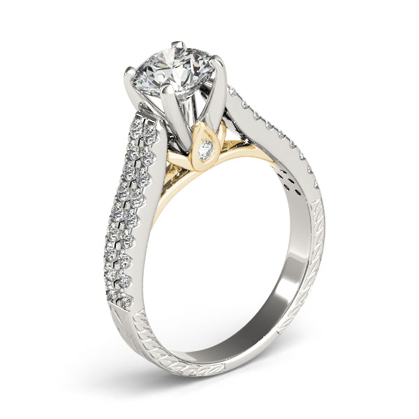 Pave Diamond Engagement Ring · 0.53 ct tw