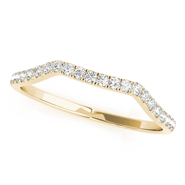 Curved Diamond Wedding Band · 0.13 ct tw